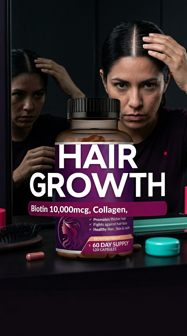 Vitaminas Crecimiento Colágeno Cabello